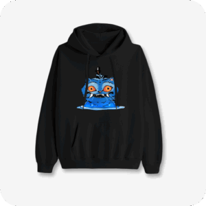 Kpop Demon Hunters Derpy and Bird Black Hoodies