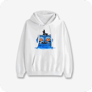 Kpop Demon Hunters Derpy and Bird White Hoodies