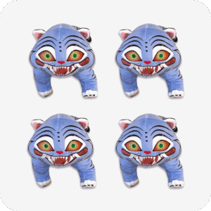 Kpop Demon Hunters Tiger Plush 4PCS